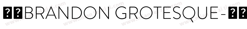 字体BRANDON GROTESQUE字体转换